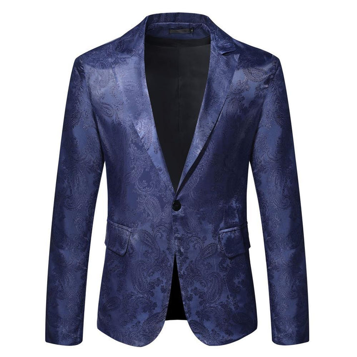 Herren eleganter Blazer mit Paisleymuster Drune