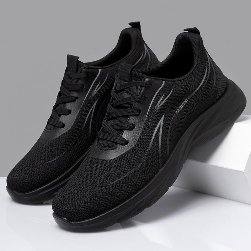 Herren Atmungsaktive Strick-Laufschuhe mit Komfortdämpfung und rutschfester Sohle Drune