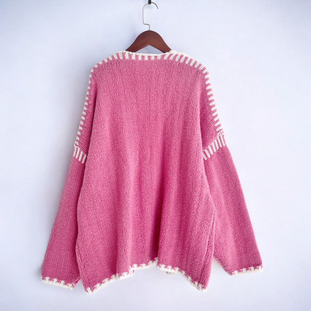 Drune | Elegante Strickjacke Im Overgröße Stil
