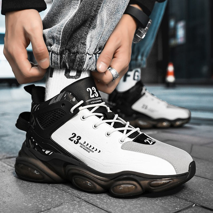 Unisex futuristische Plateau-Sneaker mit sichtbaren Luftkapseln, verstärkter Fersenzone und anatomischer Innensohle Drune