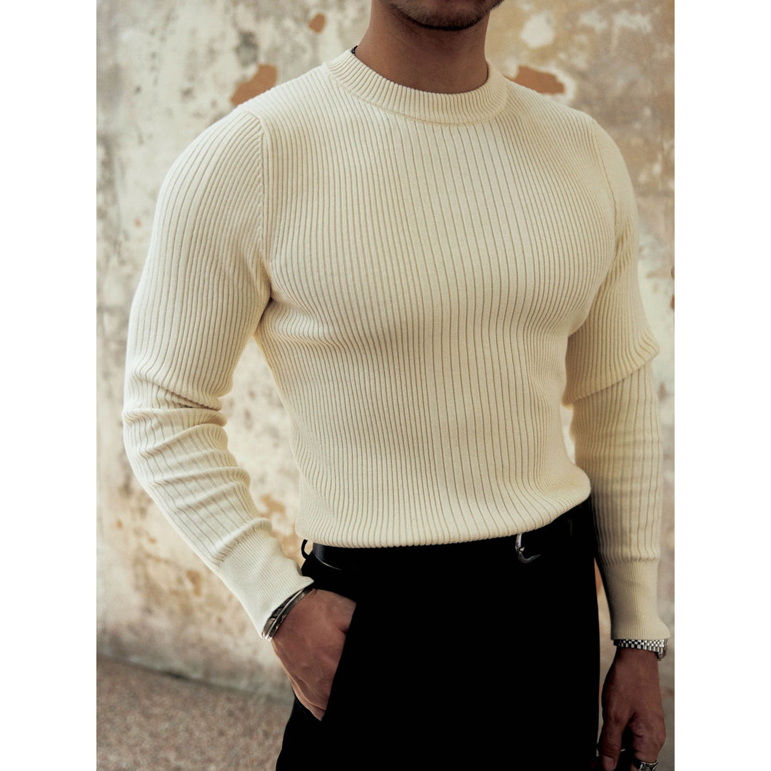 Herren Modischer Rippstrickpullover Drune