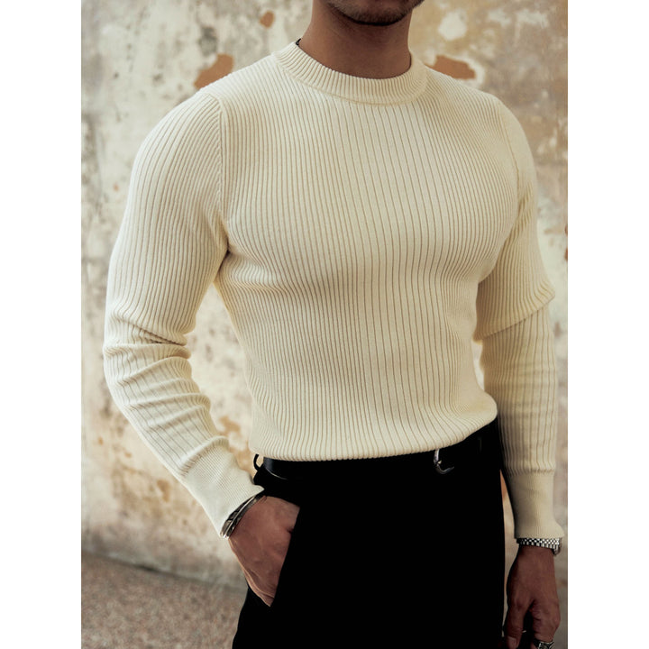 Herren Modischer Rippstrickpullover Drune