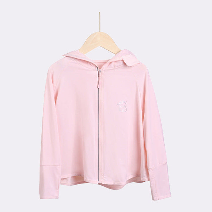 Mädchen leichte Sonnenjacke mit Kapuze Drune