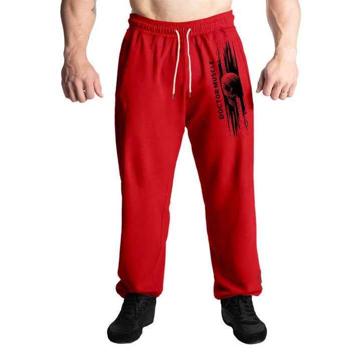 Herren Bequeme Sportjogginghose mit seitlichen Taschen und verstellbarem Kordelzug Drune