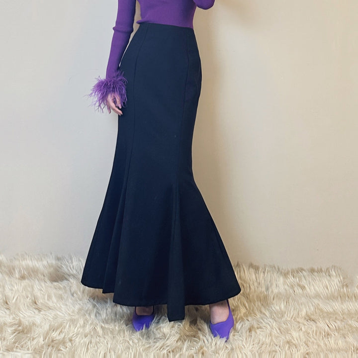 Damen Eleganter Maxirock mit elegantem Schwingdesign Drune
