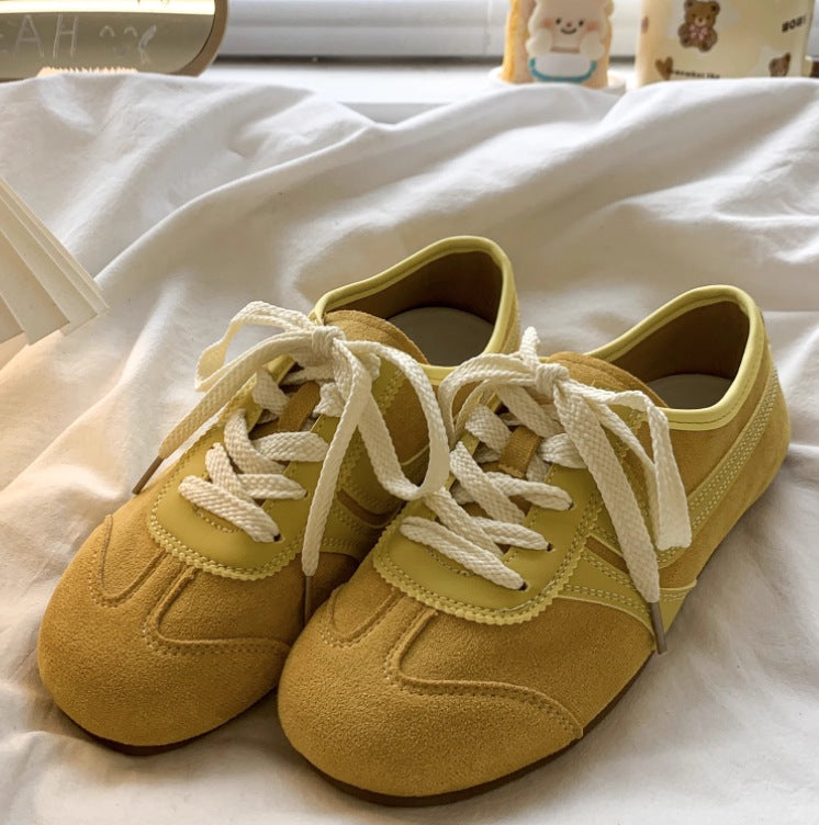 Damen Sportliche Sneakers aus Veloursleder mit atmungsaktiven Einsätzen und besonders weicher Sohle Drune