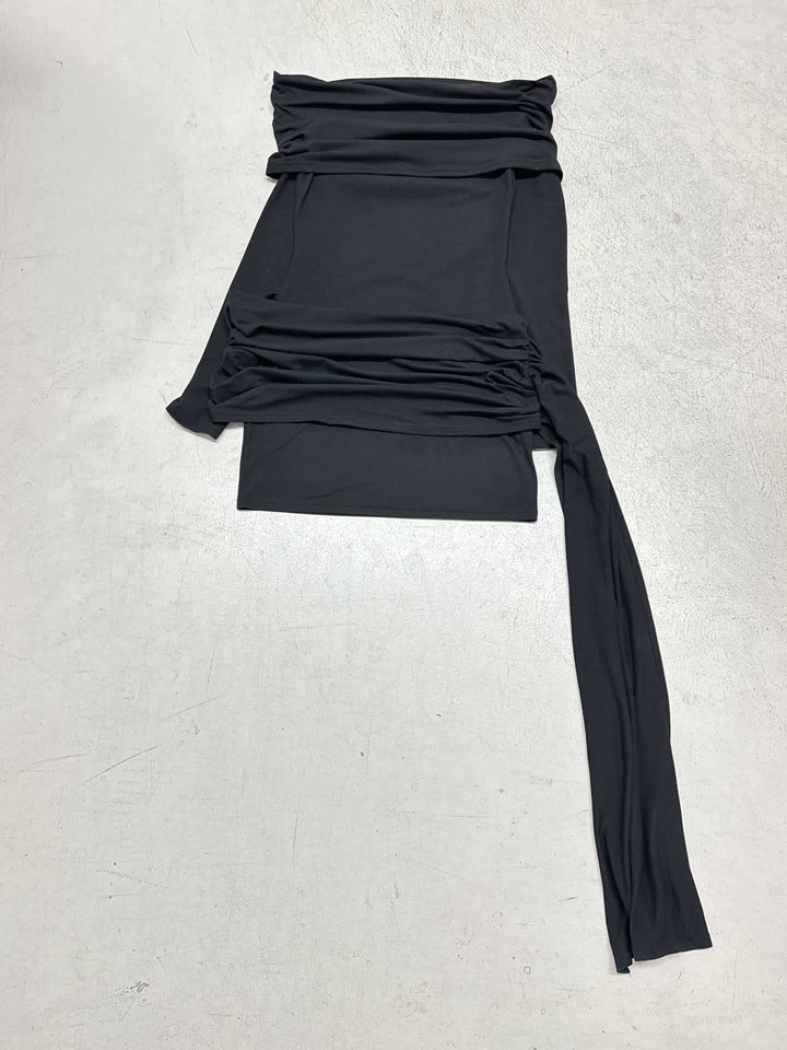 Damen Wickeloberteil mit raffinierten Rüschendetails und fließendem Stoff Drune
