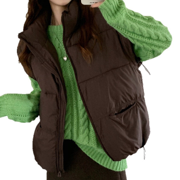 Damen Wattierte Freizeitjacke mit hohen Taschen und durchgehendem Reißverschluss Drune