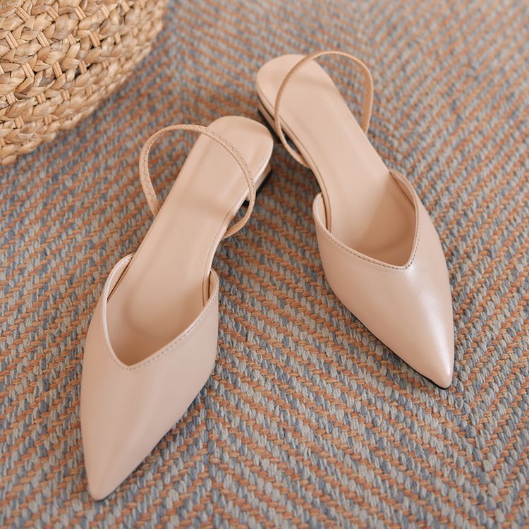 Damen elegante Slingback Pumps mit spitzem Zehenbereich Drune