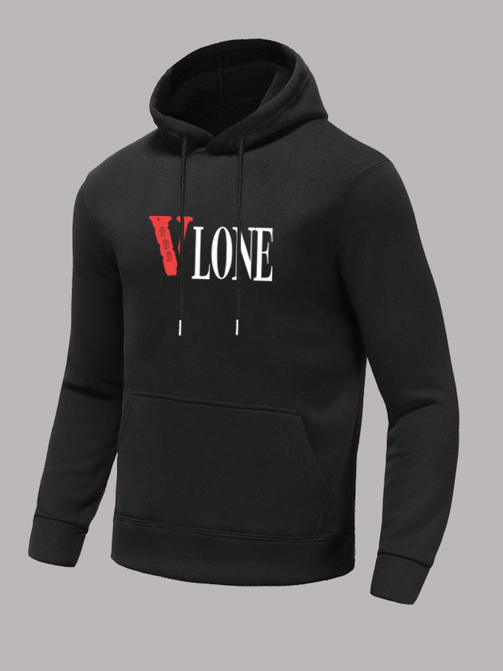 Herren Kapuzensweatshirt mit trendigem Grafikdruck Drune