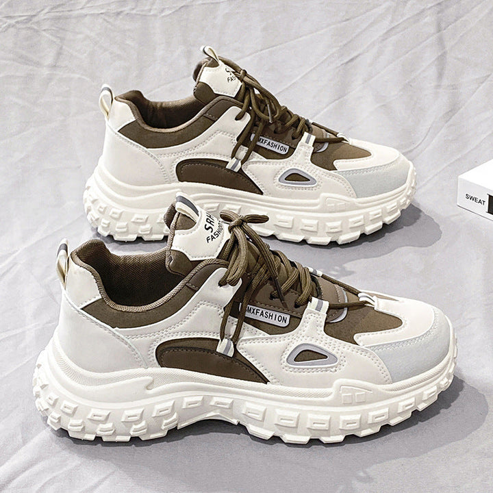 Damen modische Chunky Sneakers mit griffiger Sohle Drune