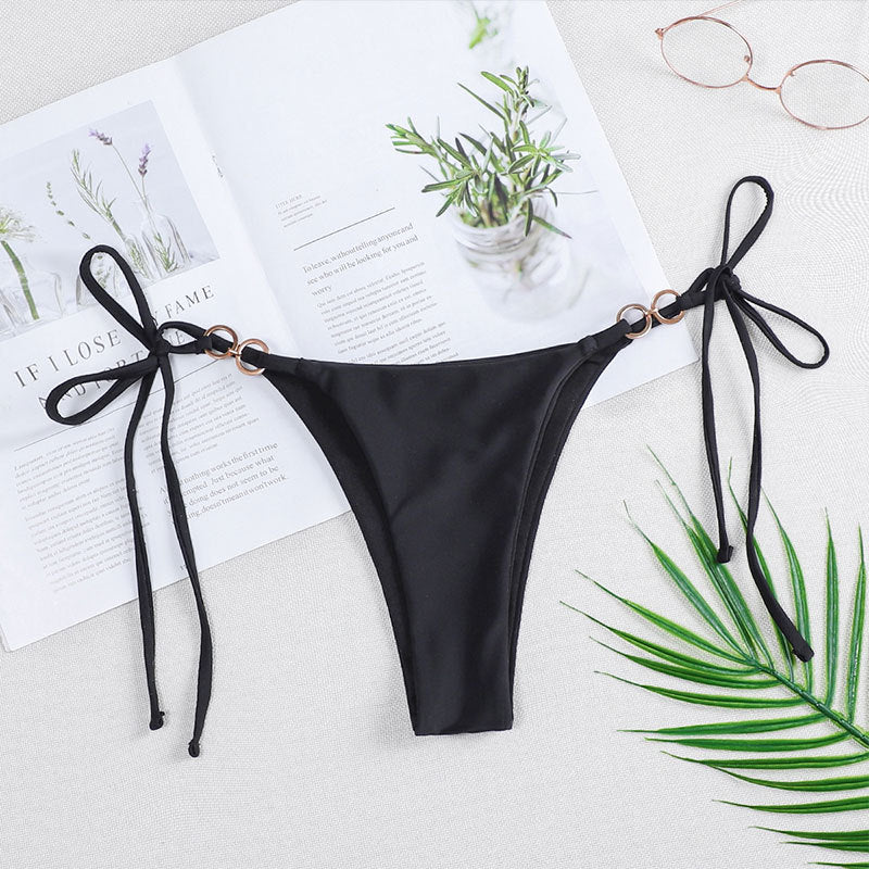 Damen Bikini-Slip mit verstellbaren Bändern und eleganten Details Drune