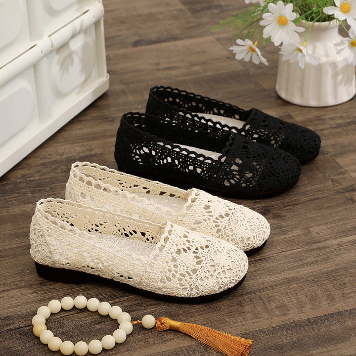 Damen elegante und atmungsaktive Spitzenschuhe Drune