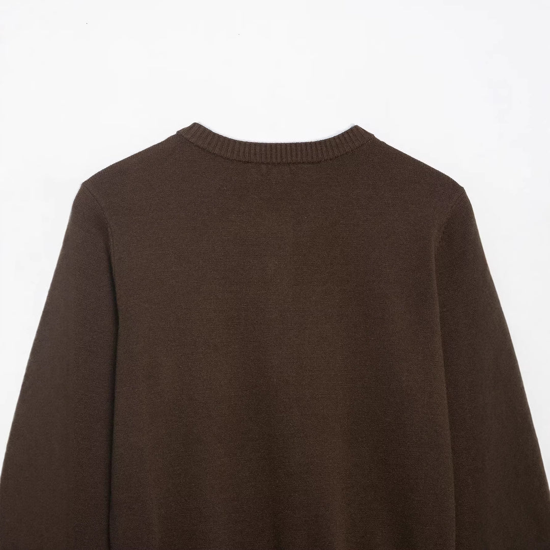 Damen Cardigan mit kontrastfarbener Knopfleiste und zweifarbigen Ärmeln Drune