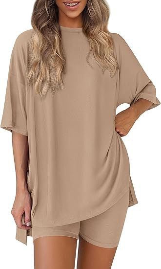Damen lässiges Oversized T-Shirt Drune