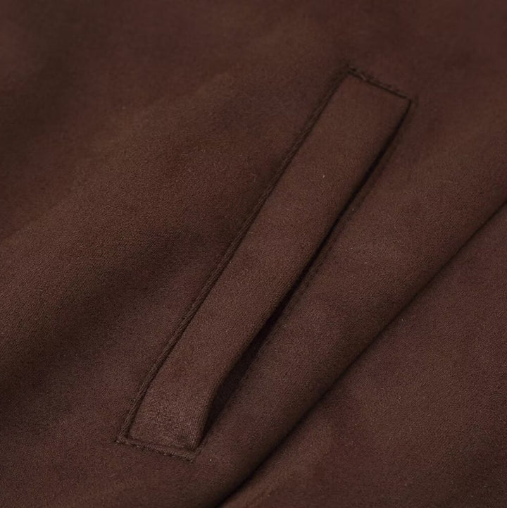 Damen elegante Übergangsjacke mit hohem Kragen Drune