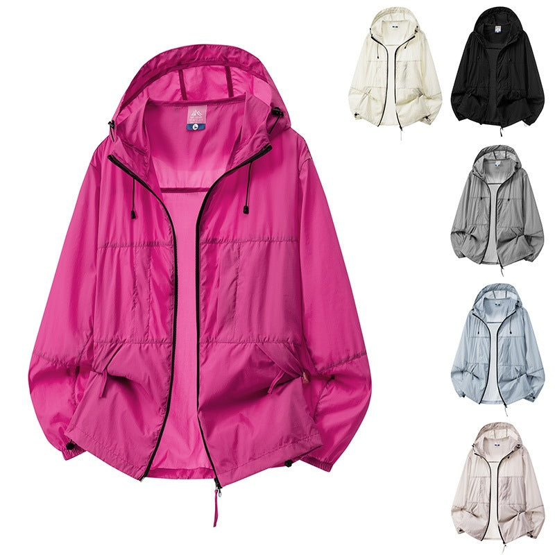 Herren Leichte Outdoor-Windjacke mit Kapuze Drune