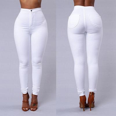 Damen Figurbetonte Jeanshose mit elastischem Taillenzug Drune