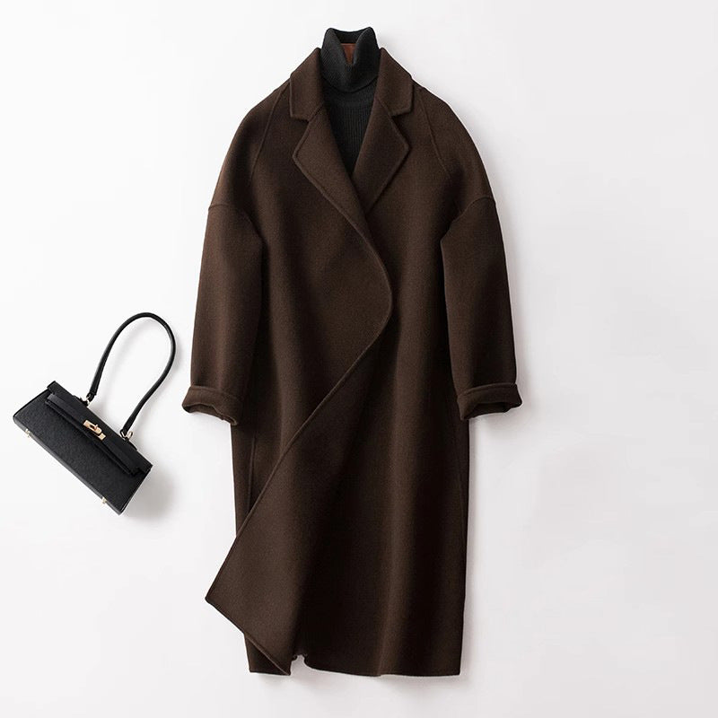 Damen Modischer Wickelmantel Drune