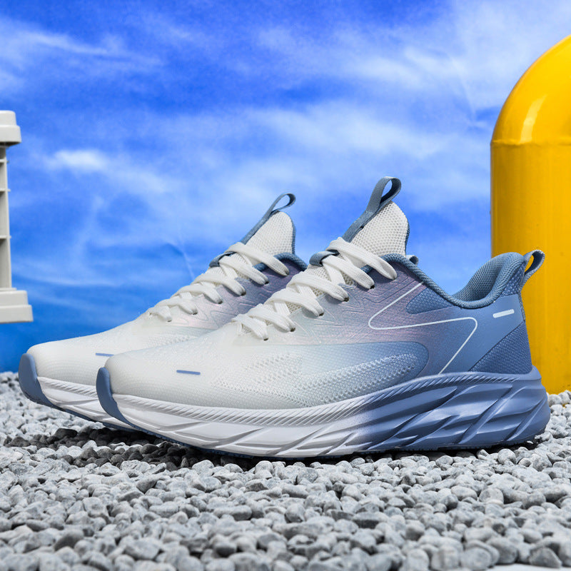 Unisex gedämpfte Straßenlauf-Sneaker mit reaktiver Hohlkern-Zwischensohle und atmungsaktivem Mesh-Upper Drune