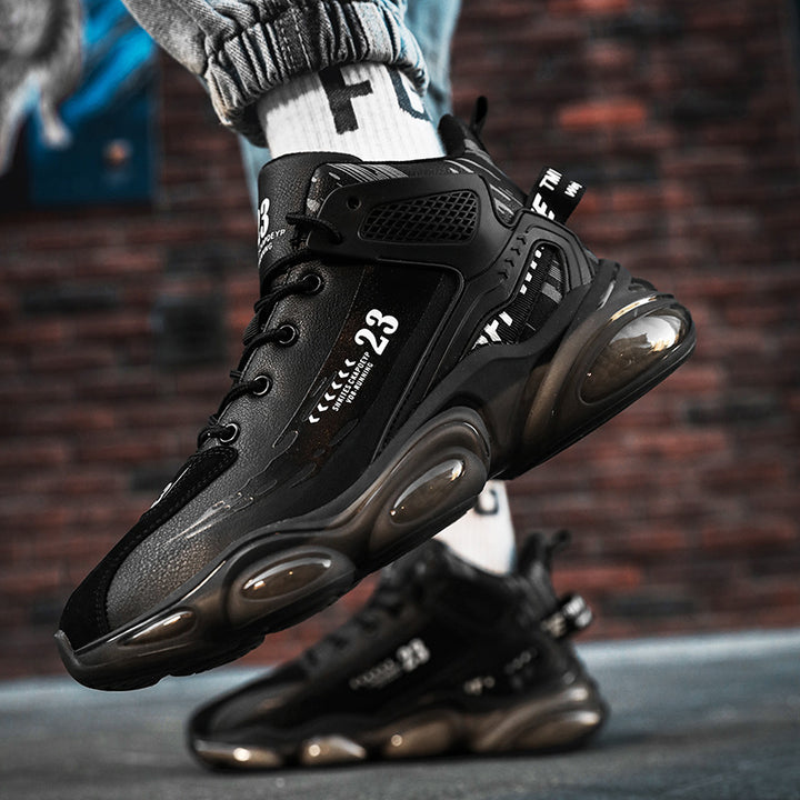 Unisex futuristische Plateau-Sneaker mit sichtbaren Luftkapseln, verstärkter Fersenzone und anatomischer Innensohle Drune