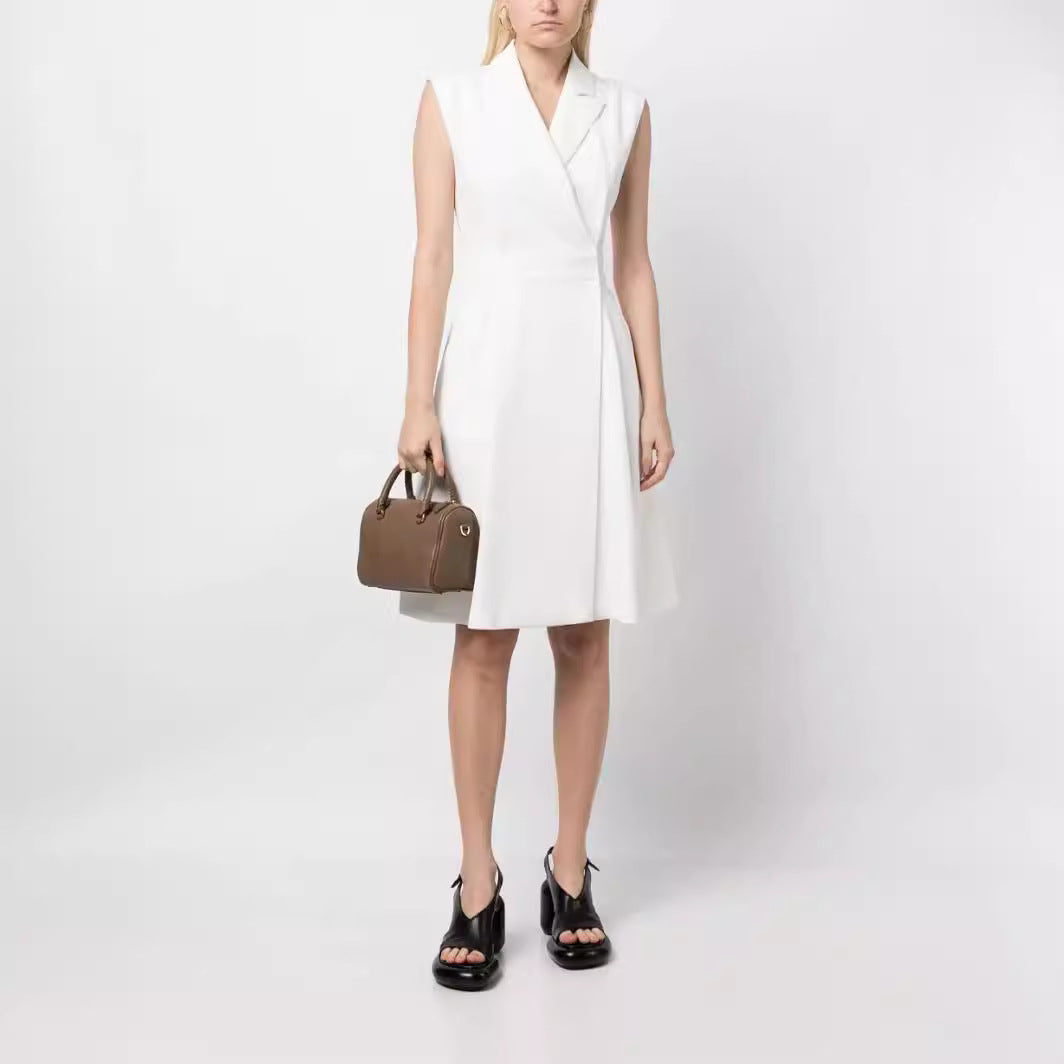Damen Ärmeloses Blazerkleid mit tailliertem A‑Linien‑Schnitt Drune