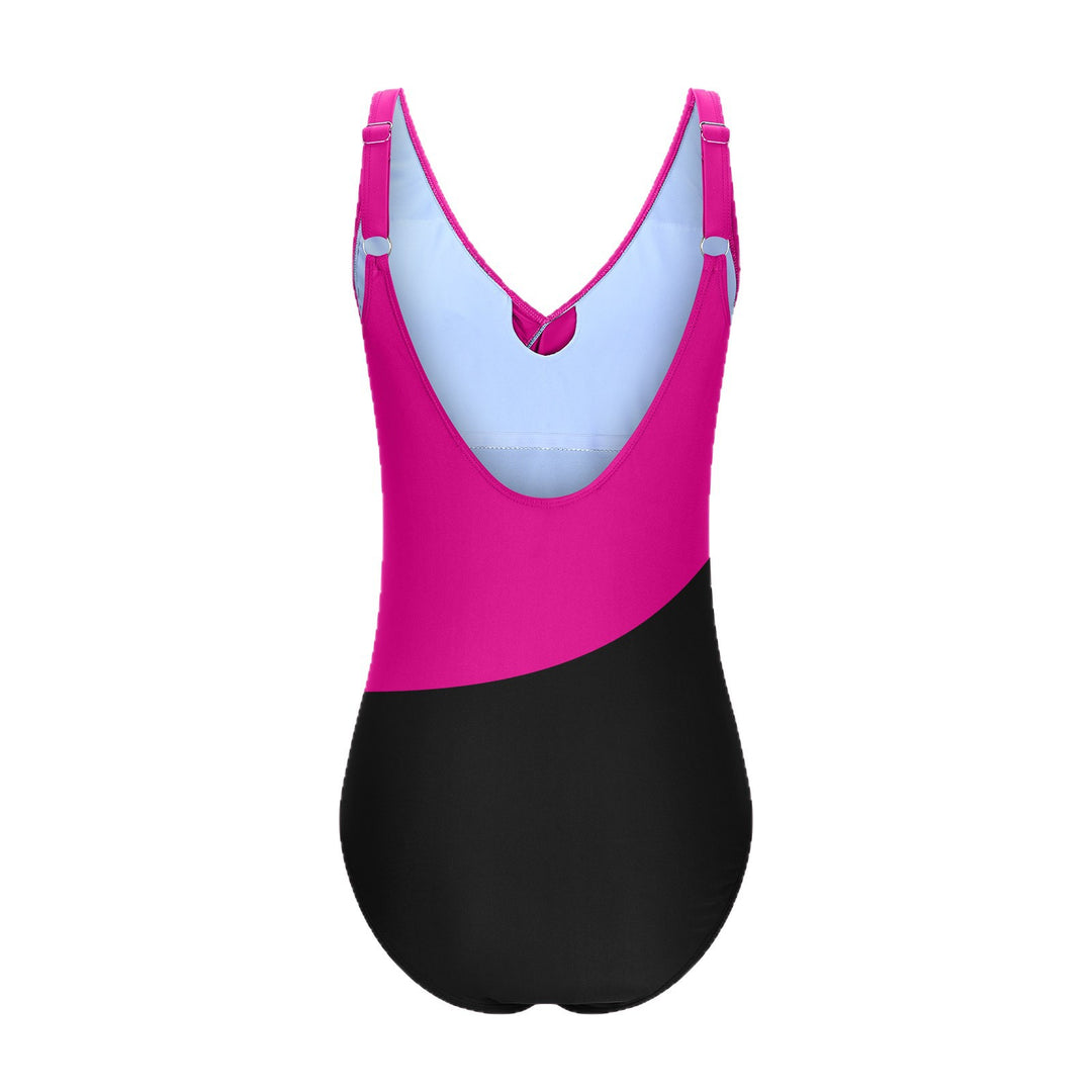 Damen Einteiler mit elegantem Wickeldesign und figurformendem Schnitt Drune