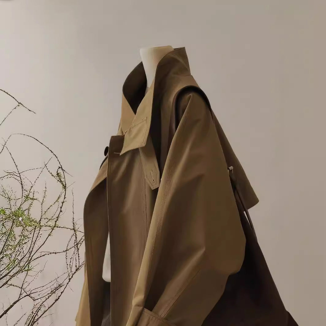 Damen Lässige, übergroße Utility-Jacke Drune