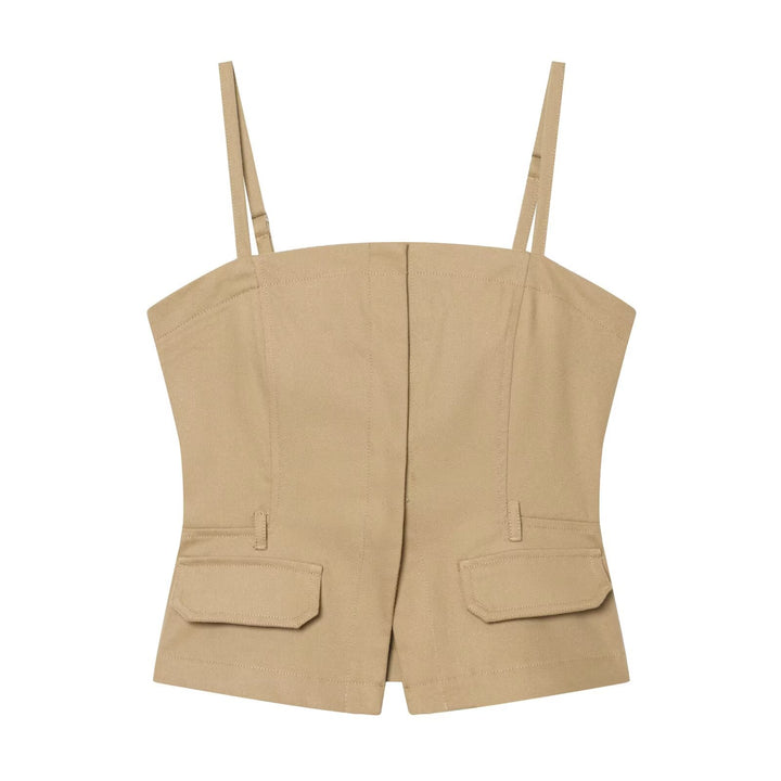 Damen Weite Culotte-Hose mit Bundfalten, Gürtelschlaufen und seitlichen Eingrifftaschen Drune