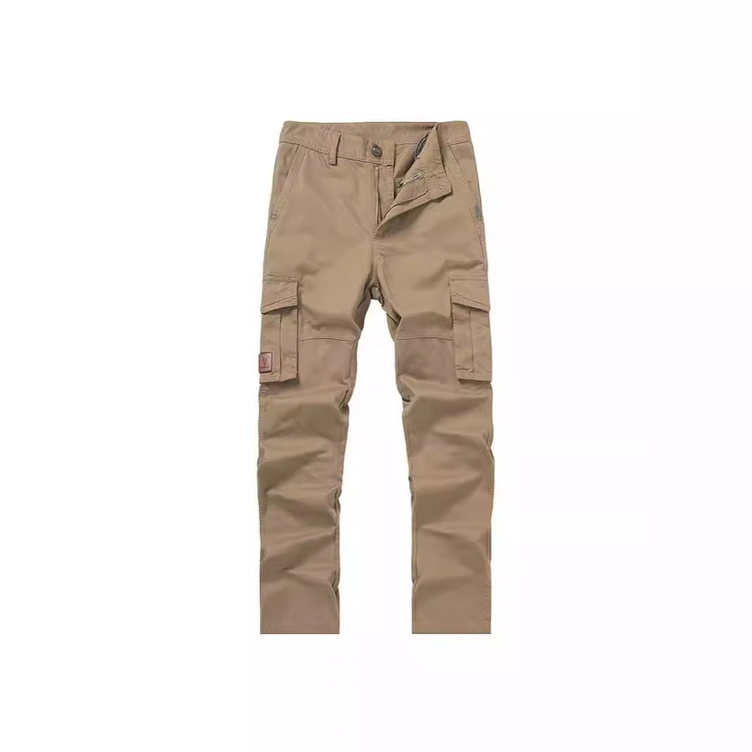 Herren Cargohose im Slim-Straight Schnitt mit Mehrfach‑Taschen und verstärkten Knien Drune