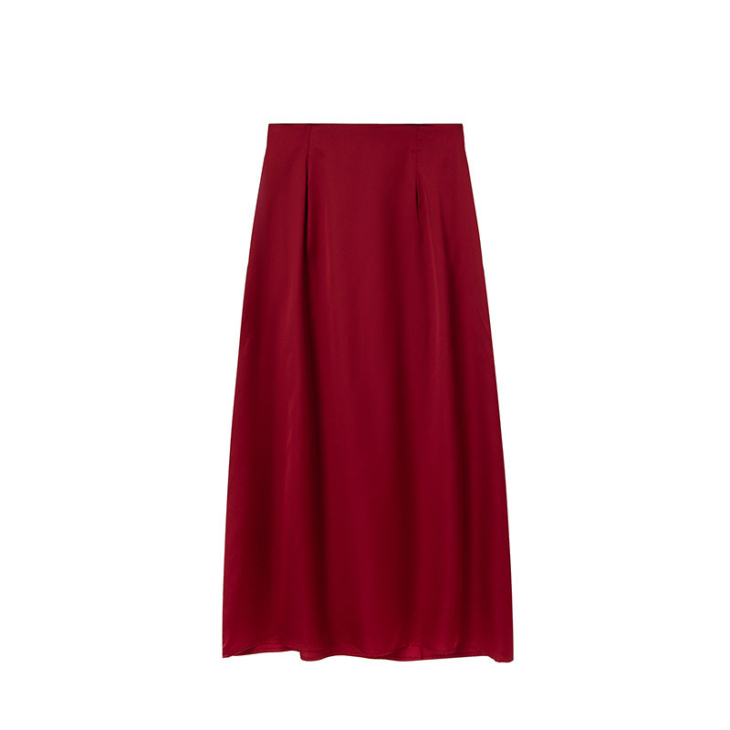Damen Elegante Midi-Rock Drune