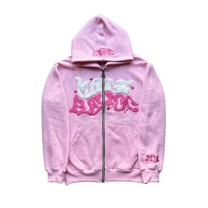 Damen sportliche Kapuzenjacke im urbanen Graffiti-Stil Drune