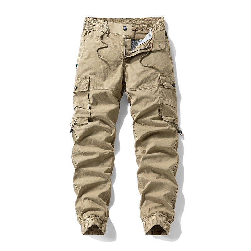 Herren Tactical-Utility Cargohose im Joggercut mit verstärkten Kniepartien, elastischem Komfortbund und Organizer-Taschen Drune