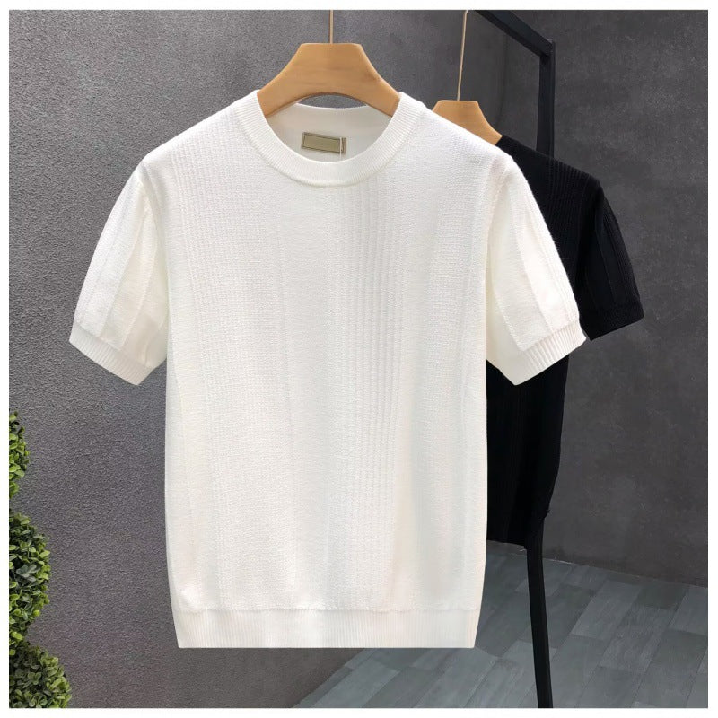 Damen Kurzarm Strickoberteil Drune