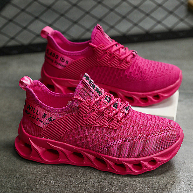 Unisex Performance-Sneaker mit innovativer gelochter Luftsohle und gestricktem Obermaterial Drune
