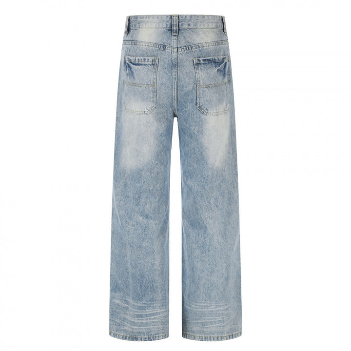Damen Kurz geschnittene High‑Waist Culotte-Jeans mit weitem Bein, Retro‑Wash und softer Denimqualität Drune