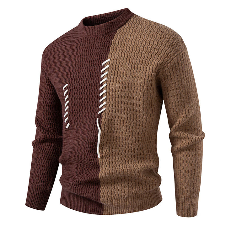 Herren modischer Strickpullover mit innovativen Strukturdetails und einzigartigem Design Drune