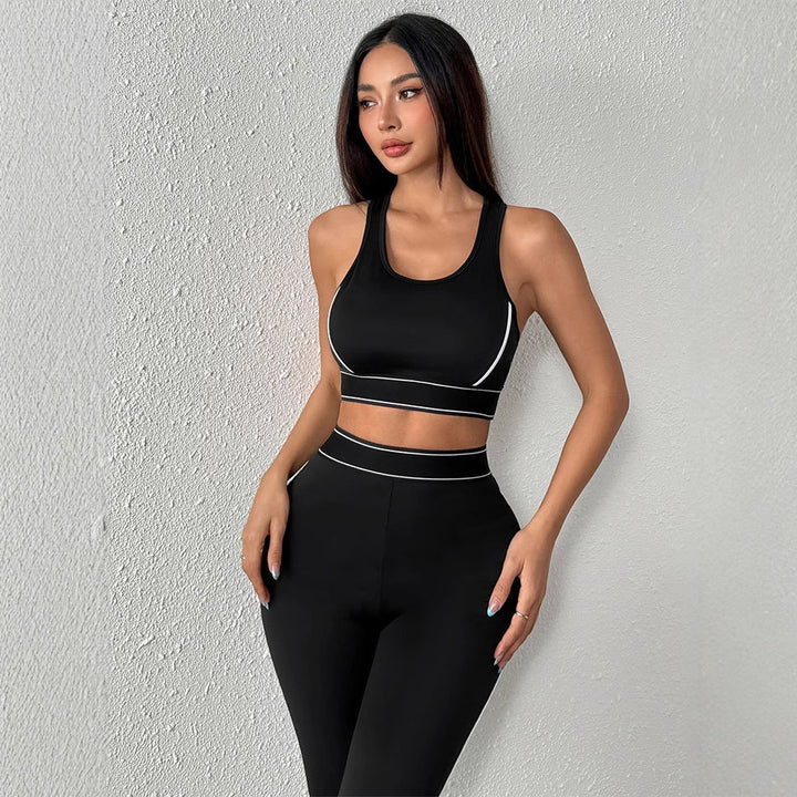 Damen Sportliches Zwei-Teiliges Set mit ergonomischem Design und atmungsaktiven Materialien Drune