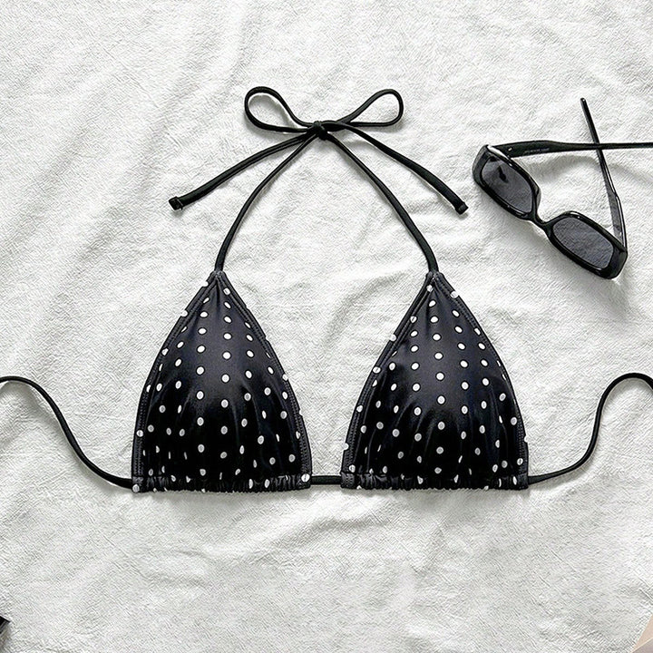 Damen Triangel-Bikinioberteil mit lässigen Bindebändern Drune
