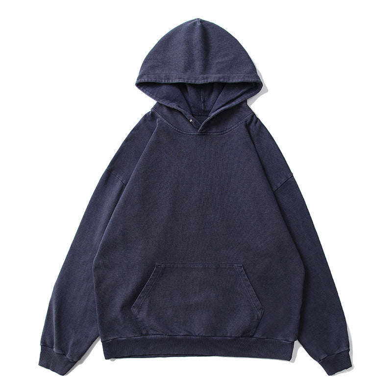 Unisex Oversize-Kapuzenpullover mit Kängurutasche und Vintage-Waschung Drune