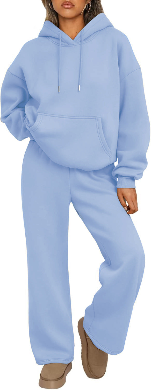 Unisex minimalistischer Kapuzenpullover aus French-Terry mit flachem Kordelzug und verstärkter Nackenpasse Drune