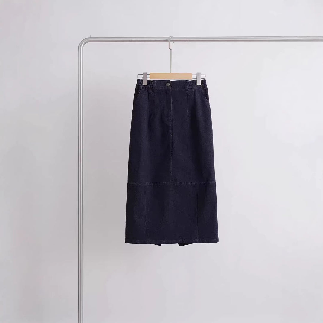 Damen Elegant geschnittener Midirock Drune