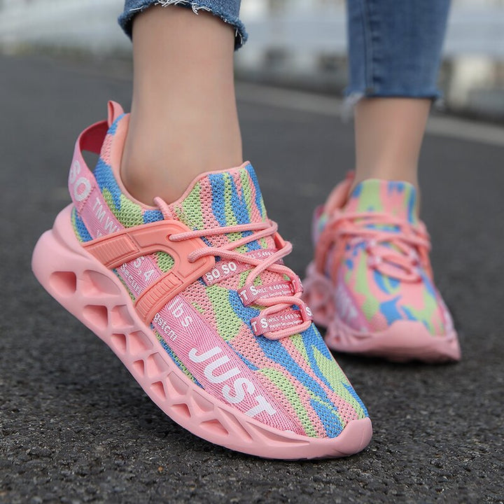 Damen Sportliche Luftpolster Sneakers mit atmungsaktivem Obermaterial Drune