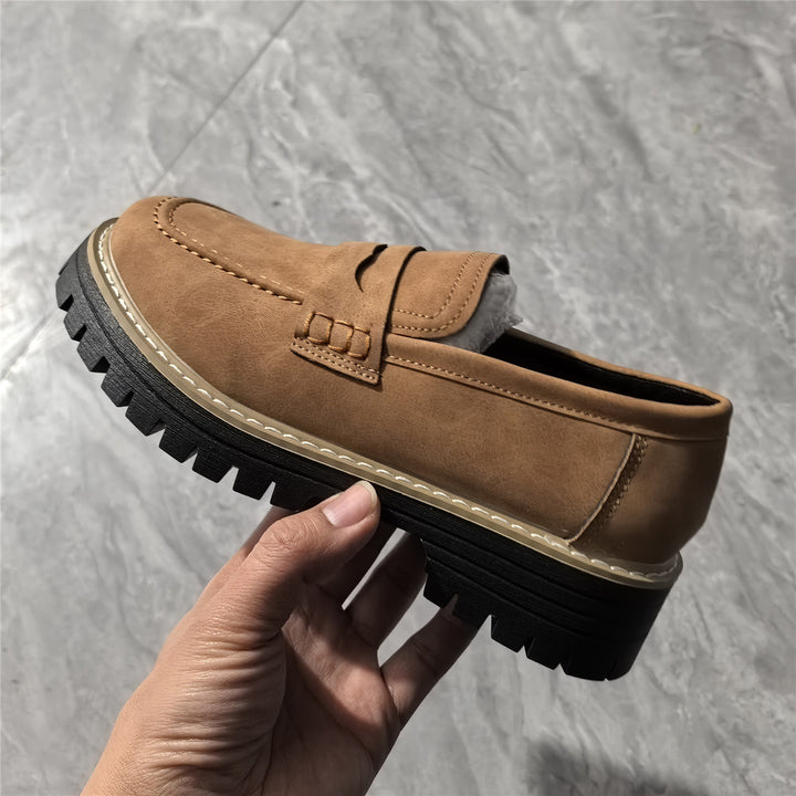 Damen nan Penny-Loafer mit dicker Profilsohle und anatomischer Komfortinnensohle Drune