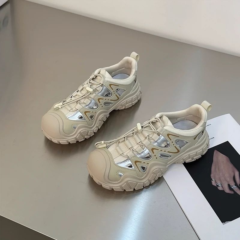 Damen Sportliche Sneakers mit atmungsaktiver Mesh-Oberfläche und rutschfester Sohle Drune