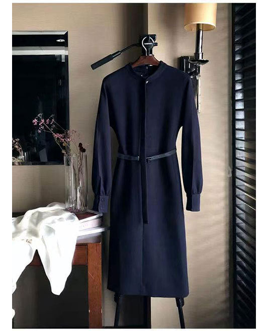 Damen Elegant geschnittenes Hemdkleid Drune