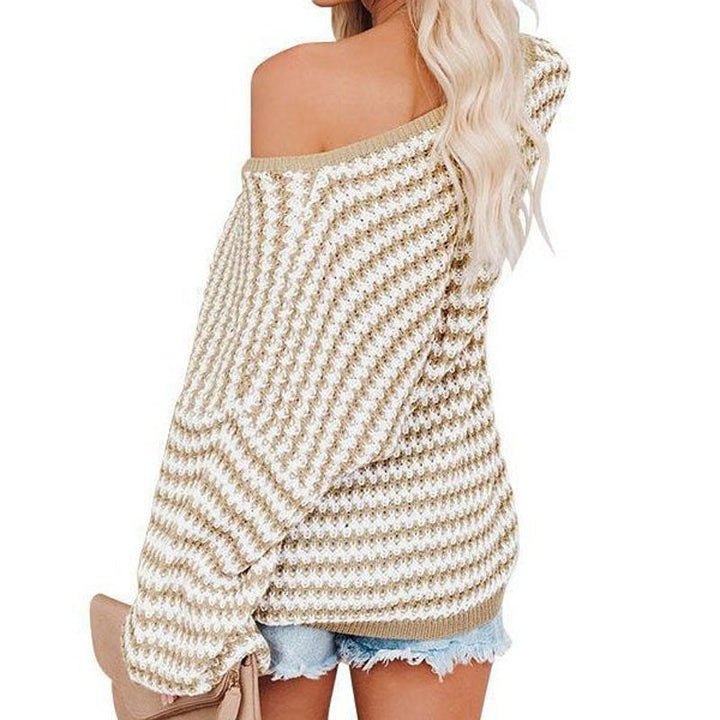 Drune | Gestreifter Strickpullover Für Modische Looks