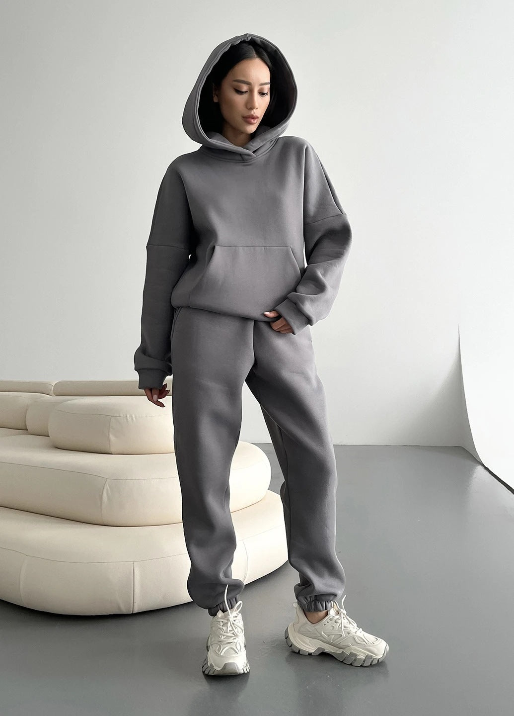 Damen Comfort-Wellness-Hoodie-Set Drune