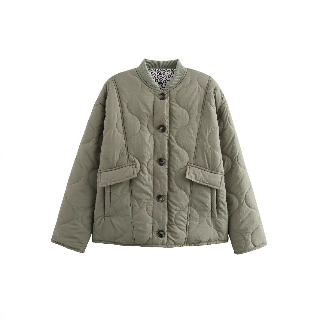 Damen gesteppte Jacke mit praktischen Taschen Drune
