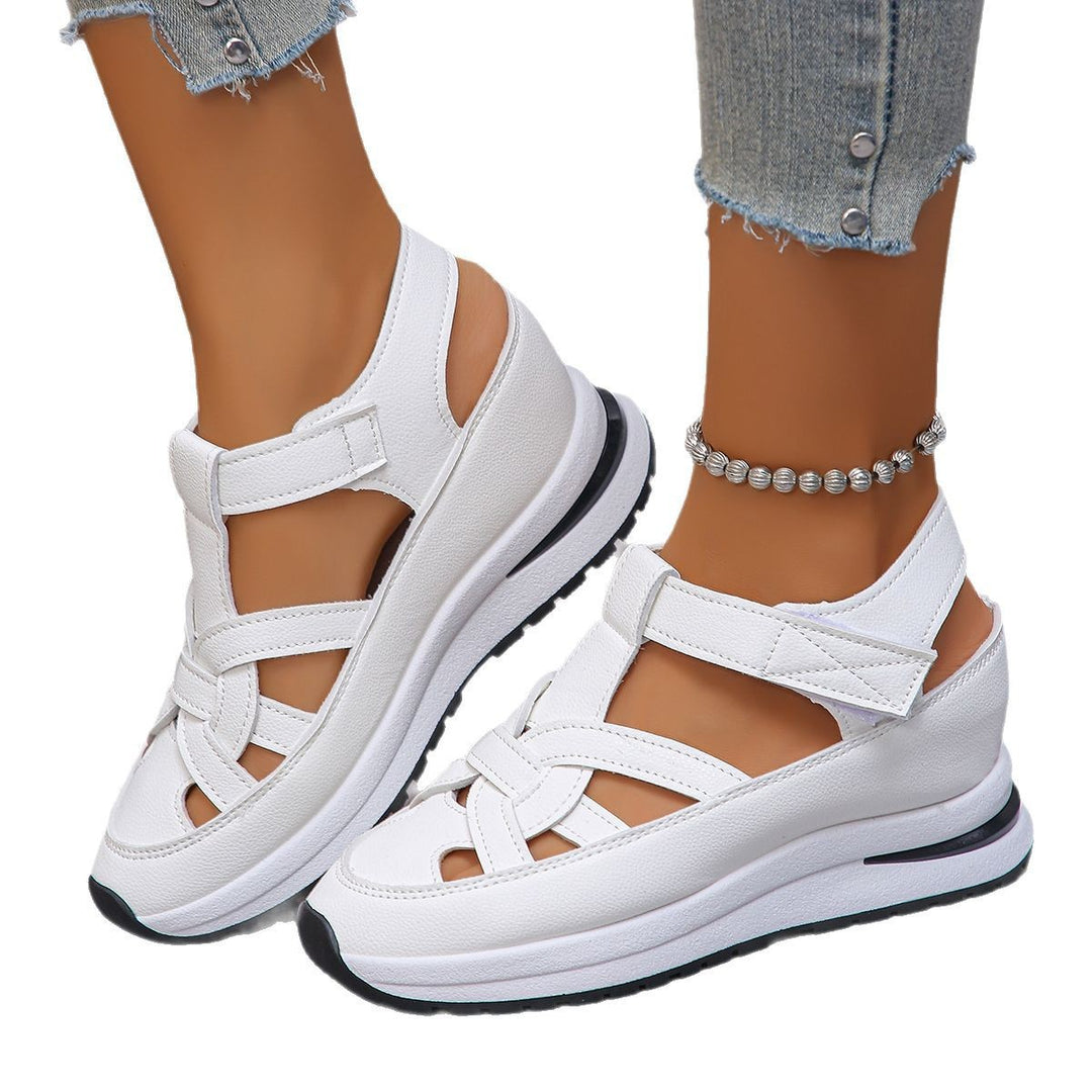 Damen sportliche Sandalen mit atmungsaktivem Obermaterial und rutschfester Sohle Drune